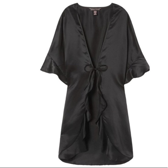 New-Victoria's Secret Silky Xmas Kimono Bath Robe - Picture 4 of 7